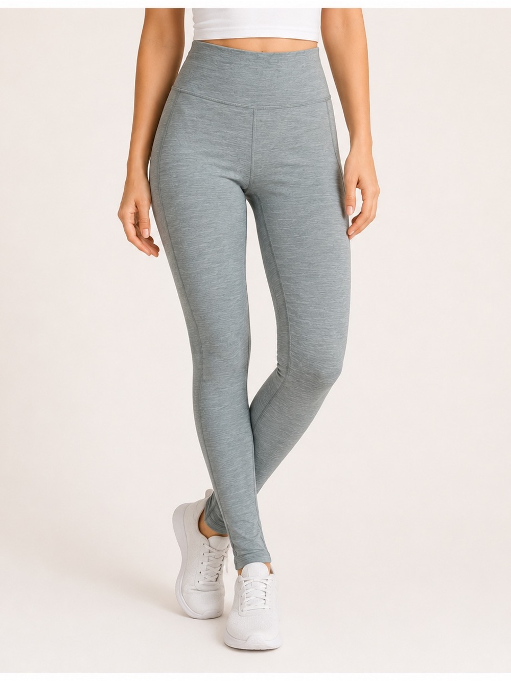 Athleta Elation Over The Heel Tight M Gray High Rise Leggings